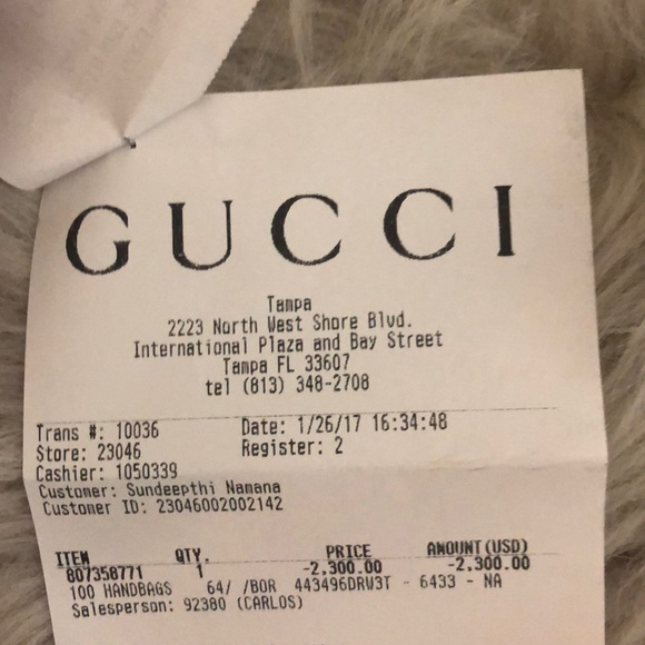 Beautiful Gucci GG monogram handbag. - Picture 5 of 5